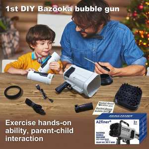 Produit phare : Jouet Gatling géant portatif 64 trous pour enfants, style fusée, avec ensemble de bulles Ins4 pour filles - Product Image 4