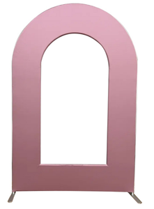 Arco Perforato con Motivi su Entrambi i Lati, Design Pieghevole Rimovibile, Altezza 7-8 Piedi, Larghezza 4-5 Piedi, Coperture in Tessuto Elastico per Eventi - Lujing - Product Image 5