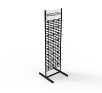 Double face pour présentoir en maille de fer pliable et durable pour chaussettes, bijoux, accessoires de téléphone portable, supermarché.