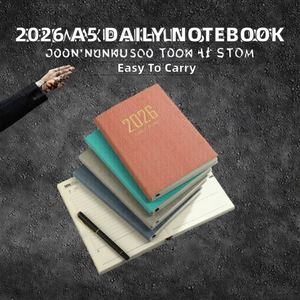 สมุดแพลนเนอร์พิมพ์ลาย A5 รุ่นใหม่ ปี 2026 ปฏิทิน 365 วัน พกพาสะดวก ปกหนังเทียมเย็บขอบ สำหรับวางแผนรายวัน อุปกรณ์เครื่องเขียนสำหรับโรงเรียนและสำนักงาน - Product Image 2