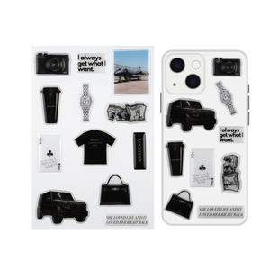 Pegamento de cristal personalizado, pegatinas de teléfono móvil de epoxi de identificación transparente 3D respetuosas con el medio ambiente - Product Image 2