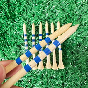 Tee de <span class=keywords><strong>golf</strong></span> en <span class=keywords><strong>bois</strong></span> durable, biodégradable, léger, avec logo imprimé personnalisé, 83 mm, multicolore - Product Image 4