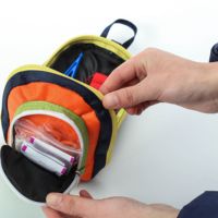 Mini trousse d'urgence jaune et verte trousse de premiers soins pour voyager, camping