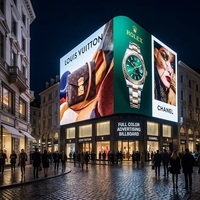 Affichage LED d'extérieur à installation fixe P4, prise en charge SDK, gestion de contenu à distance pour façade de bâtiment d'aéroport, publicités 3D à vision directe