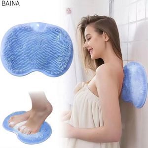 Tapis de Douche Antidérapant avec Ventouses, Brosse de Massage Dorsale et Tapis Exfoliant pour les Pieds – Accessoires de Salle de Bain et Toilettes - Product Image 2