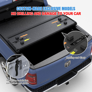 ฝาครอบกระบะท้ายแบบพับสามตอน ทำจากอลูมิเนียมอัลลอยด์ ยี่ห้อ Zolionwil สำหรับรถ Dodge Ram - Product Image 3