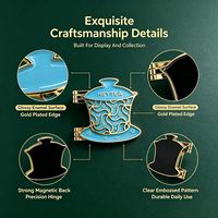 Op maat gemaakte 3D emaille metalen koelkastmagneet met opklapbaar transformeerbaar scharnierontwerp, OEM gepersonaliseerd koelkast souvenir cadeau