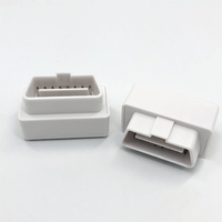 Carcasa y Conector Macho OBD 2 Blancos para Vehículos Diésel, Carcasa de Conexión para Dispositivo de Diagnóstico OBD-II