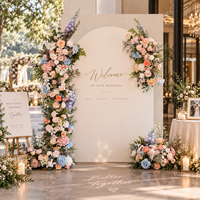 Mur de fleurs artificielles de luxe, arrangement floral pour arche de mariage, décoration pour fête de mariage, événement, cérémonie