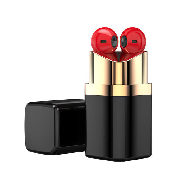 Factory Latest Lipstick creative design wireless earphones Macaron long battery life earphones