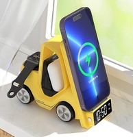 Chargeur sans fil magnétique Portable 15w chargeur de téléphone sans fil charge rapide avec lampe pour iwatch pour écouteurs pour iPhone 15 14