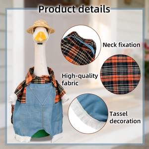Outfits 23"Plastic Porch Cement Goose for Indoor Outdoor Garden Yard Lawn Patio Art Decor - Product Image 6