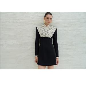 Nouvelles robes en dentelle de cristal de qualité NACII MINI DRESS, robe trapèze à manches longues, ornée à la main, robes élégantes pour femmes en provenance du Vietnam - Product Image 2