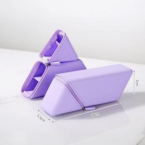 Wholesale Triangle Shape Pencil Case <b>Box</b> High-Value Large-Capacity Vertical Telescopic <b>Pen</b> Holder - Product Image 3