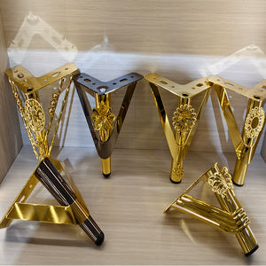 Commercio all'ingrosso dorato divano gambe in stile lusso 12cm 15cm in acciaio inox parti mobili gamba divano - Product Image 1