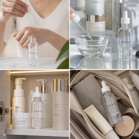 Bouteille compte-gouttes en PET rechargeable en gros, 10ml 20ml 30ml 50ml, contenant en vrac pour huiles essentielles, sérums, soins de la peau, parfums, cosmétiques