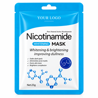 Masque éclaircissant à la vitamine C, masque visage illuminateur VC, masque visage coréen au collagène en marque privée, acide hyaluronique, logo personnalisé, 25g