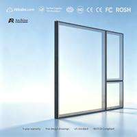 Ventana Abatible Comercial de Alto Rendimiento, Aleación de Aluminio 6063-T5 para Rascacielos, Sistema de Aislamiento Térmico