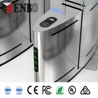 Gerbang Putar Otomatis Enbo Indoor/Outdoor dengan Sistem Kontrol Akses RFID, Perlindungan IP68, Baja Tahan Karat SUS304