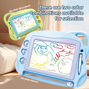 กระดานวาดภาพแม่เหล็กแบบลบได้สำหรับเด็ก  ขนาดพกพา  พร้อมแสตมป์ 3 แบบ - Product Image 5