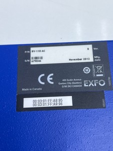 Guide d'installation et de configuration du vérificateur EXFO BV-110 BV-110-AC Utilisé - Product Image 4