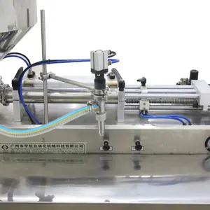 Máquina de llenado de líquido semiautomática, máquina de llenado de líquido neumática Horizontal