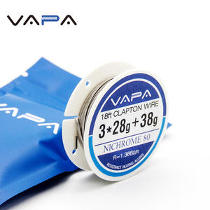 Ni80 18 <span class=keywords><strong>pieds</strong></span> fil de résistance chauffante électrique Nichrome80 fondu clapton 3 noyaux 3 * 28ga + 38ga alliage de nickel - Product Image 2