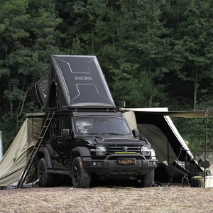 Tente de <span class=keywords><strong>camping</strong></span> sur toit de voiture SUV à coque rigide pour 2 personnes, toutes saisons, coupe-vent, enduite PU, du fournisseur le mieux noté, en vente - Product Image 4