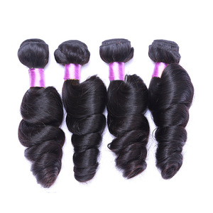 Peruvian Human Hair Loose Wave Bundles Thick Full Ends <b>Clip</b> in Weave Tape Hair Extension Options - Product Image 3