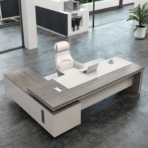 Muebles de oficina convertibles de lujo Boss Mesa de escritorio de Gerente de Diseño moderno Hecho en China Material MDF para CEO's - Product Image 4