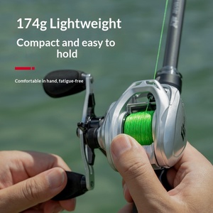 <span class=keywords><strong>Moulinet</strong></span> de pêche à lancer d'appâts en eau douce, ultra-léger 174g, rapport 7.2:1 haute vitesse, frein magnétique anti-recul 5kg max, céramique, pour gaucher - Product Image 4