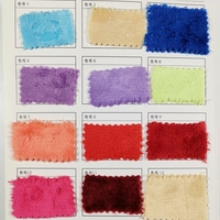 En stock Tissu en flanelle de polyester pour jouets en peluche, longueur de pile 2 mm