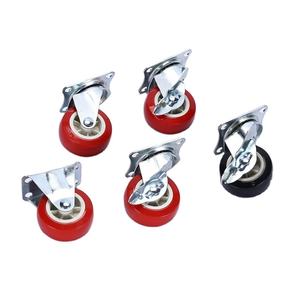 Vente directe d'usine Roue pivotante universelle en PVC pour meubles Chariot à roulettes Vis <span class=keywords><strong>M6</strong></span> M8 M10 Matériau plastique Hôpitaux Hôtels - Product Image 4