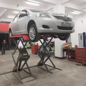 OEM gunting ganda sepenuhnya otomatis kualitas tinggi perlengkapan garasi tipe tersembunyi tanah angkat untuk pemeliharaan mobil - Product Image 5