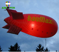 Dirigeable gonflable télécommandé à l'hélium, ballon à l'hélium, dirigeable télécommandé, dirigeable publicitaire télécommandé