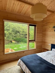 Frais de conception pour villa de luxe en bois à deux étages, sur mesure, à <span class=keywords><strong>montage</strong></span> rapide, type chalet en pin, pour complexe hôtelier, maison d'hôtes de jardin, OEM ODM - Product Image 2