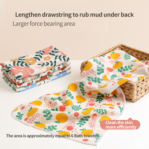 ผ้าขนหนูอาบน้ำหนาสองด้านยาวทรายหยาบแบบดึงกลับแถบ - Product Image 2