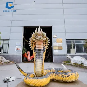 AD-61 2023 Halloween Amusement Park Life Size Snake Dragon Model For Sale