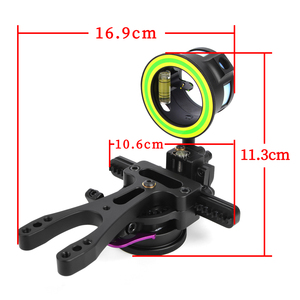 Accessoires <span class=keywords><strong>arc</strong></span>-en-ciel et flèche, nouveauté, <span class=keywords><strong>poulie</strong></span> composite avec simple aiguille, double point de visée, peut être fine - Product Image 6
