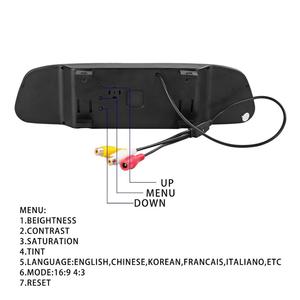IPoster WiFi sistema de visión trasera con encendedor de cigarrillos inalámbrico coche espejo Monitor matrícula cámara de marcha atrás - Product Image 4