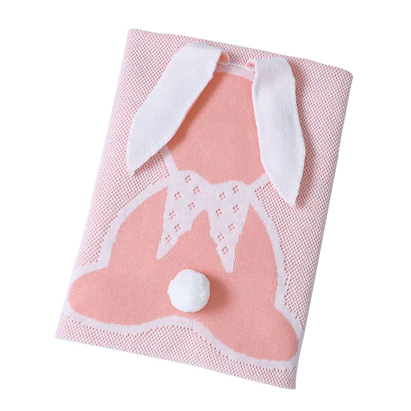 2024 vente en gros Mimixiong 100% coton mousseline bébé couverture lapin motif couverture pour nouveau-né bébé