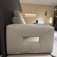 Canapé modulaire en cuir véritable VONLIVA personnalisable pour salon, appartement, hôtel et école