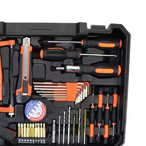Ensemble d'outils ménagers multifonctionnels 48 pièces avec perceuse à percussion électrique, boîte à outils manuels pour la réparation et l'entretien domestique - Product Image 3