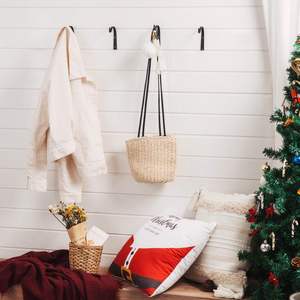 Kait dinding besi untuk menggantung lentera tanaman gantungan tanaman pagar braket logam luar ruangan dalam ruangan pedesaan dekorasi rumah - Product Image 3