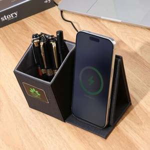 2026 Promotional Business Gift <b>Set</b> Custom A6 Leather <b>Notebook</b> With Luxury Pen Wholesale Desktop Pen Holder Diary Gift <b>Set</b> - Product Image 4