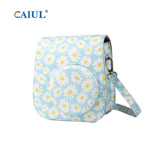 Caiul annuel le plus chaud appareil photo instantané bleu motif marguerite souple PU matériel appareil photo sac étui pour Fujifilm <span class=keywords><strong>Instax</strong></span> <span class=keywords><strong>Mini</strong></span> 11/9/12 - Product Image 2
