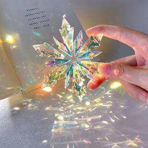 Honra de Crysal Catcher Pingente Requintado Jardinagem Quarto Decoração Prisma Floco De Neve Luz e Sombra Pingente De Cristal - Product Image 1