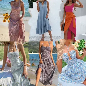 2023 패션 도매 의류 공장 할인 모듬 대량 의류 가게 Blusas 탑 드레스 여성