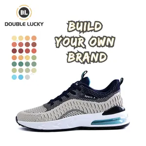 DOUBLE LUCKY Zapatos Para Mujer Lighted Men Sport Shoe Sneaker Breathable Mesh Shoes Sport Men