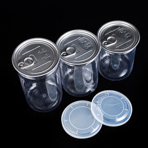Boîtes en plastique à ouverture facile personnalisées, multi-tailles, 100 ml à 1000 ml, pour aliments, sucre, bonbons, sans BPA, qualité alimentaire, pot pour animaux de compagnie - Product Image 1